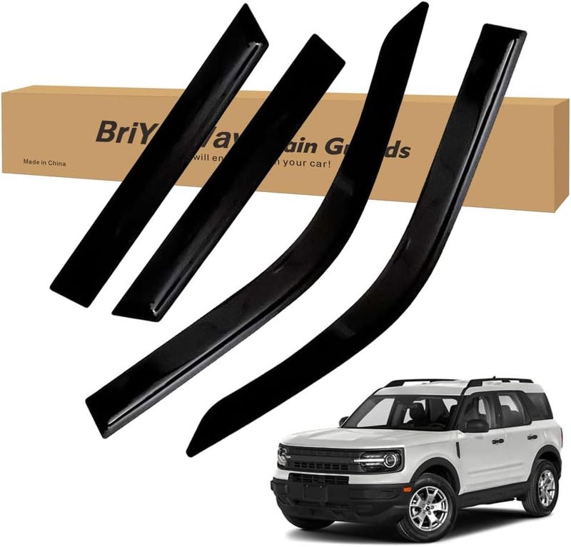 BriYorWay Vent Shades Rain Guards for Ford Bronco Sport 2021 2022 2023 2024 Accessories, for Ford Bronco Sport Window Deflectors Window Visors - Image 1